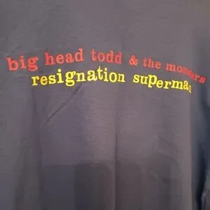 Delta | Shirts | Big Head Todd And The Monsters 997 Resignation Superman  Tshirt Brandnew | Poshmark